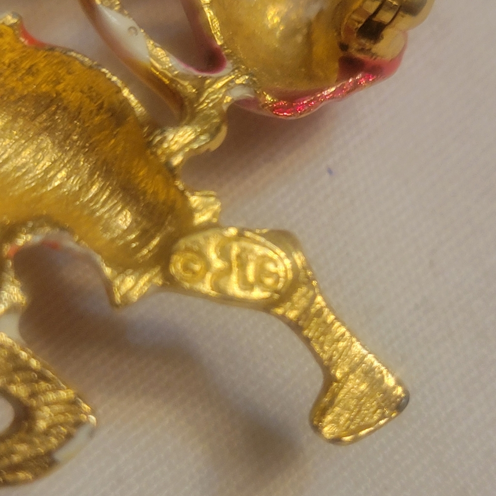 Vintage Hobo Cat Brooch Marked LG - Picture 8 of 8